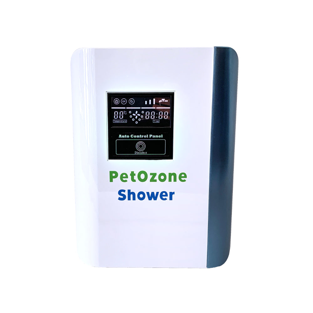 Pet Ozone Shower front view powered on white background