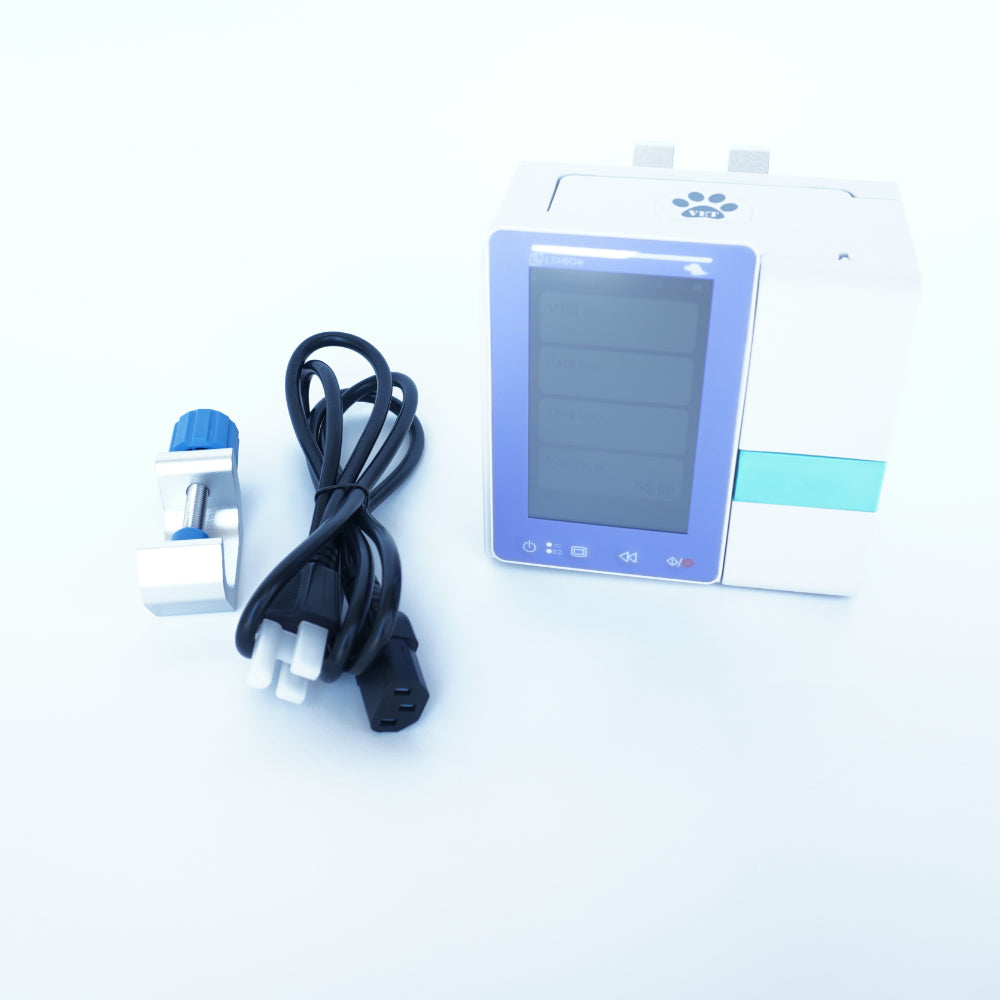 Infusion Pump with plug, white backgroud