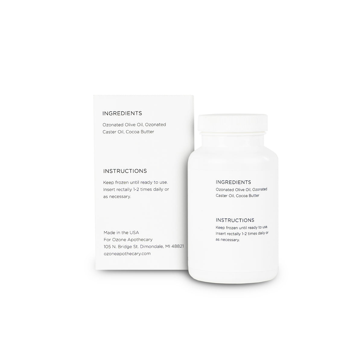 Ozone Oil Suppositories