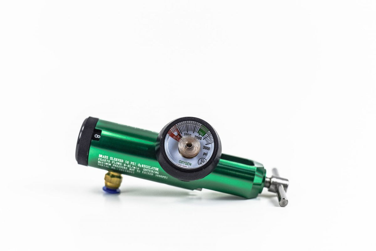 174 870 push connect regulator (4) green on a white background