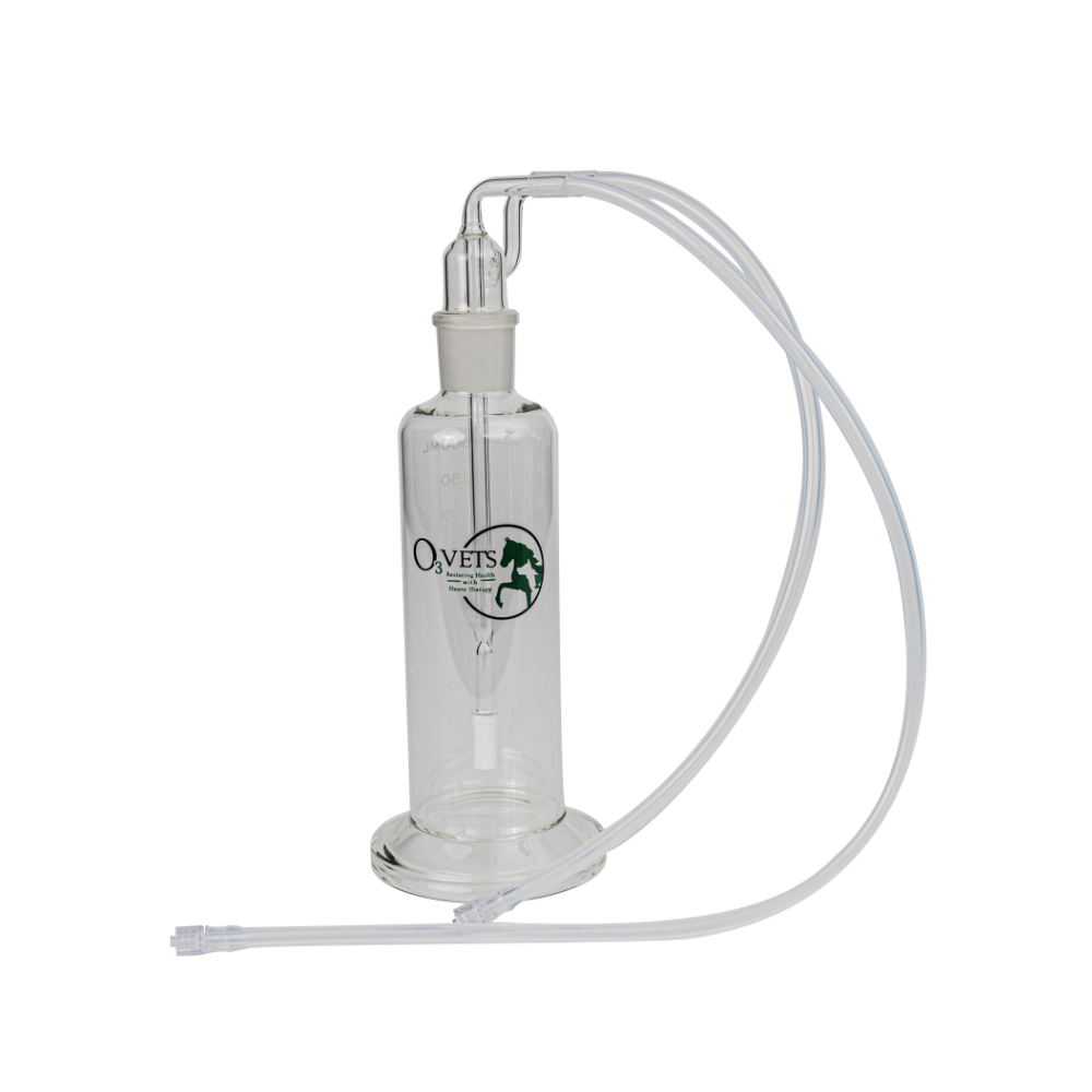 500ml Bubbler with green logo on a white background