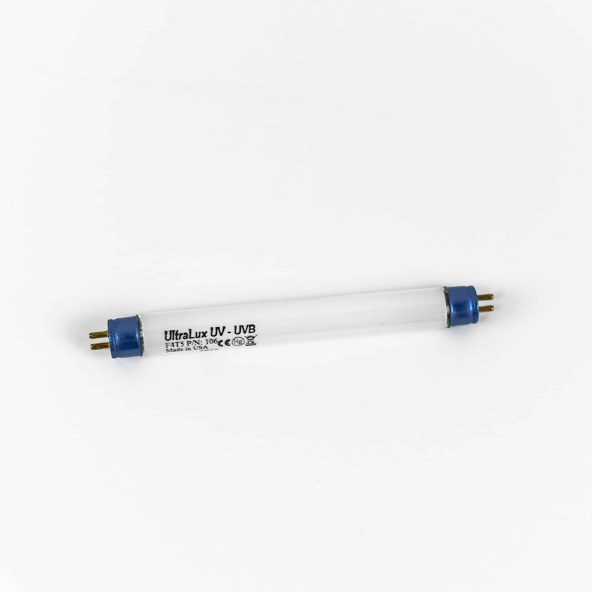 Chimp UVB Lamp blue ends on a white background