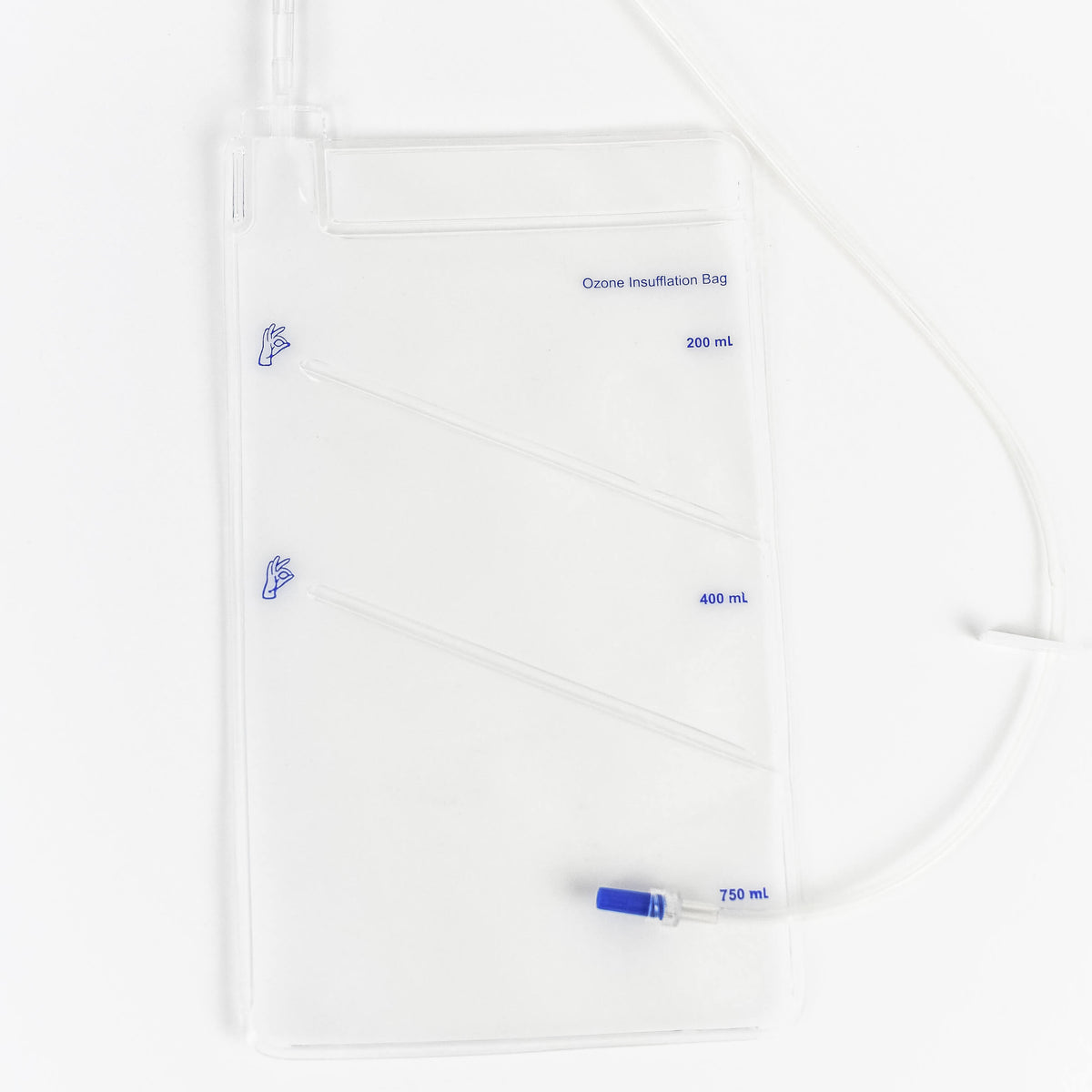 Insufflation Bag top view on a white background