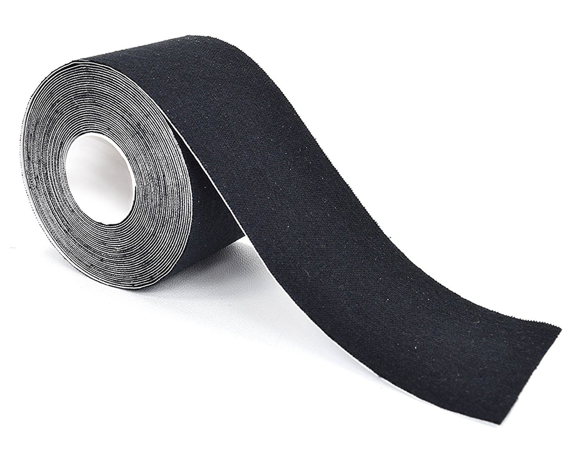 Kinesiology Tape Black on a white background