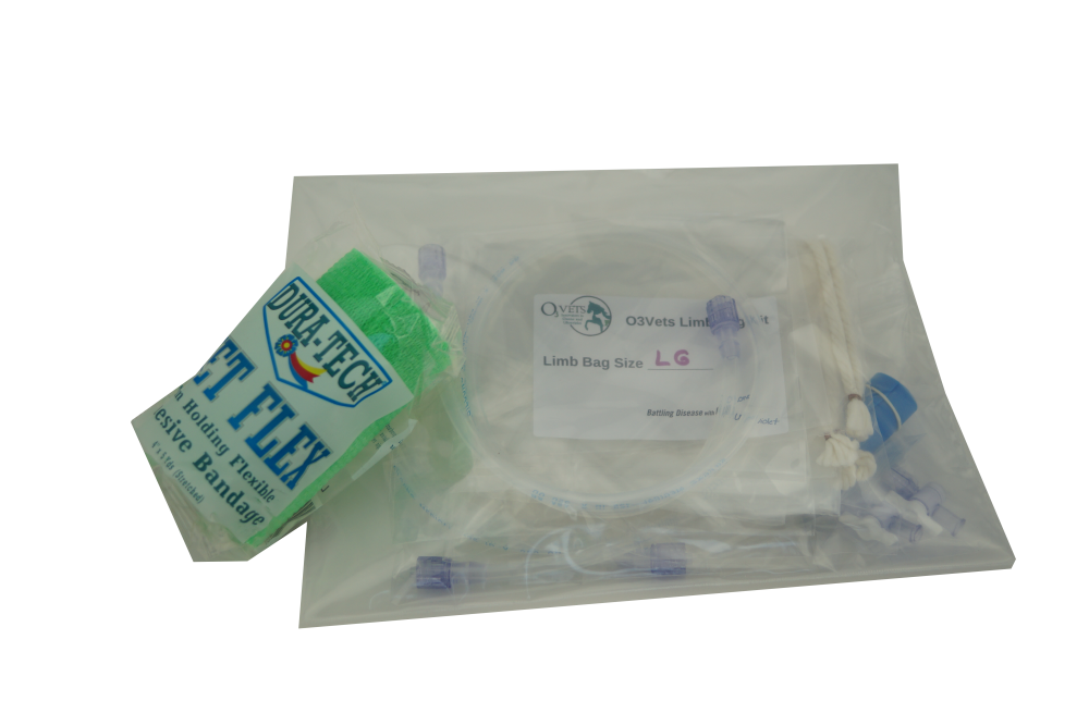 Limb Bag Kit with green wrap and in packaging 