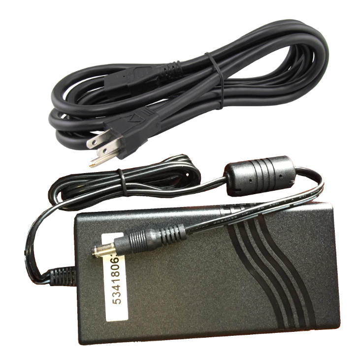 Ozonette Power Supply and Cord black on a white background